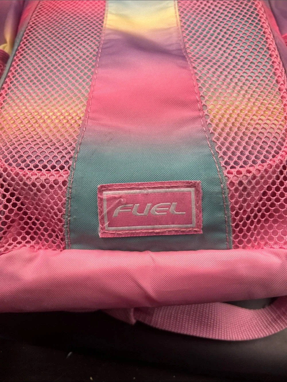 Kids Rainbow Pink Tie-Dye Backpack